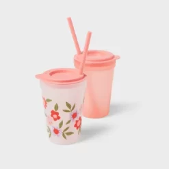 Kids' 18pc Plastic Drinkware Set Peach/Melon - Pillowfort™ -Pillowfort Shop GUEST 1515ee62 9057 4dea 8eaa 2657cafc5fcf