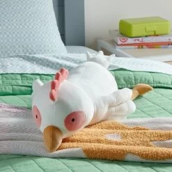 Chicken Weighted Plush Kids' Throw Pillow White - Pillowfort™