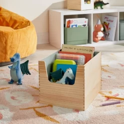 Stackable Kids' Storage Wood Bin - Pillowfort™