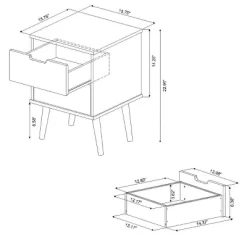 Modern Kids' Nightstand White - Pillowfort™ -Pillowfort Shop GUEST 43187505 1f27 4b45 8d32 b1cd213ac469