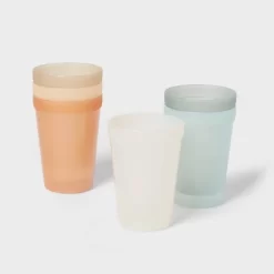 Kids' 15 Fl Oz Plastic Tall Tumbler - Pillowfort™: Microwave & Dishwasher Safe, Set Of 6, Multicolored -Pillowfort Shop GUEST 4655072d 4988 4687 b408 c362d8026703