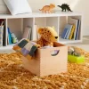 Large Stackable Kids' Wood Bin Natural - Pillowfort™