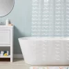 Kids' Wave Printed Shower Liner Clear - Pillowfort™