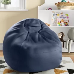 Canvas Kids' Bean Bag Navy - Pillowfort™