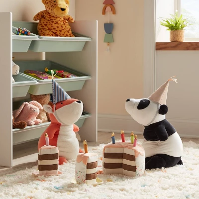 Kids' Birthday Cake Interactive Play Set - Pillowfort™: Novelty Plush Throw Pillow, Multicolored, Indoor Use 1 Kids' Birthday Cake Interactive Play Set - Pillowfort™: Novelty Plush Throw Pillow, Multicolored, Indoor Use