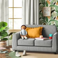 Pillowfort Shop 16 Upholstered Kids' Sofa Gray - Pillowfort™