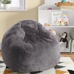 Fuzzy Fur Kids’ Bean Bag - Pillowfort™