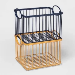 Wire Stackable Kids' Storage Basket Navy - Pillowfort™ -Pillowfort Shop GUEST b251d022 2837 44da 97b0 cc4d34788813