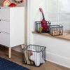 Wire Stackable Kids' Storage Basket Navy - Pillowfort™