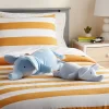 Elephant And Baby Weighted Plush Kids' Throw Pillow Blue - Pillowfort™