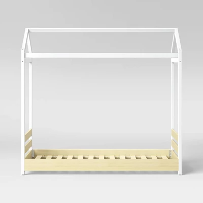 Twin House Kids' Bed White - Pillowfort™ 1 Twin House Kids' Bed White - Pillowfort™