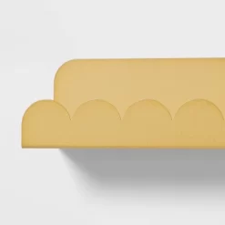 Metal Luxe Kids' Wall Shelf Gold - Pillowfort™: Scalloped Floating Iron Wall Organizer, 24" Wide -Pillowfort Shop GUEST ca229584 0bcb 42f9 b819 55fbec6231f6
