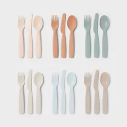 Kids' 18pc Plastic Flatware Set - Pillowfort™: Dishwasher-Safe, Modern Kids Utensils, Service For 6 5 Kids' 18pc Plastic Flatware Set - Pillowfort™: Dishwasher-Safe, Modern Kids Utensils, Service For 6 -Pillowfort Shop GUEST cd22319d 1f55 4717 a38c e1e43da89528