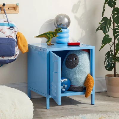 Metal Locker Kids' Nightstand - Pillowfort™ 1 Metal Locker Kids' Nightstand - Pillowfort™
