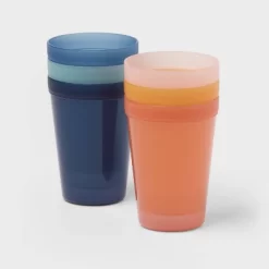 Kids' 6pc Basic Large 13.5oz Tumbler - Pillowfort™: Reusable Plastic Cups, Dishwasher & Microwave Safe -Pillowfort Shop GUEST eb6ba7a9 3685 4d81 89be ee27d004cfda