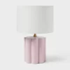 Fluted Kids' Table Lamp Purple - Pillowfort™