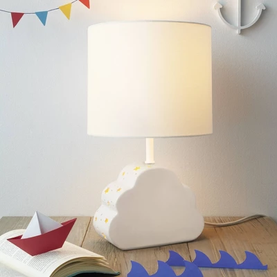 Cloud Dual Light Figural Kids' Lamp (Light Bulbs Not Included) White - Pillowfort™: Ceramic Table Lamp, 3-Way Switch 5 Cloud Dual Light Figural Kids' Lamp (Light Bulbs Not Included) White - Pillowfort™: Ceramic Table Lamp, 3-Way Switch - Image 5